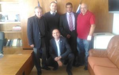 The President of BCCBI, Mr. Avinoam Katrieli and the President of OJB Shalom, Dr. Alexander Oscar discuss future cooperation