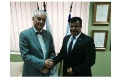 Mr. Hristo Grigorov, President of the Bulgarian Red Cross, met Mr. Avinoam Katrieli, President of BCCBI
