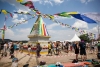 BCCBI President meets Lama Ole Nydahl on Inauguration of the Enlightment Stupa in Sofia with Maniwa Lama Sherab Gyaltsen Rinpoche at Plana Retreat Center