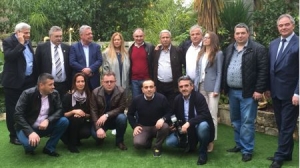 Bulgarian delegation of 12 mayors visited the home of Former Ambassador of Israel in Bulgaria, Mr. Shaul Kamisa Raz